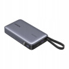 UGREEN PB550 Rýchla Powerbanka 20000mAh 67W USB+USB-C Vstavaný Kábel Sivá