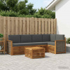 Rohová sofa sada s polštářem 5 pcs Přirozená a Anthracitová 3384378