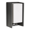 Philips 8719514385429 Nástenné svietidlo Bridge E27, 42W, IP44, antracitová, s pohybovým senzorom