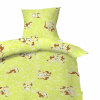 Hybler textil Obliečky bavlna do postieľky Šteňa zelené 90x130, 45x60 cm