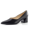 Högl kožené lodičky na širokém podpatku černé 0-104500-0100 - 38.5