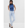 GAP Džínsy slim High Rise Split-Hem Vintage Modrá 27REG Modrá Modrá