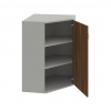 Hobis Policová skriňa Strong P, 80x115,2x40 cm, orech/sivá