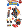 CUKROVÁ TLAČ jedlý obrázok na tortu Cukrová hmota HOT WHEELS AUTÁ SADA + TEXT 9