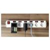 Hama predlzovaci kabel 6+1 XL indiviualne prepinatelna biela
