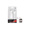 Nabíjačka Tel1 do auta 2xUSB 2A biela+ micro USB kábel blister.