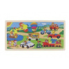 Drevené puzzle doprava 96 dielikov