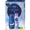 Nivea Caring Moments Smooth Sensation výživné telové mlieko 400 ml + Creme Care krémový sprchový gél 250 ml kozmetická sada