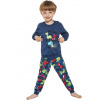 Chlapčenske pyžamo Cornette 593/142 122/128 Tm. modrá