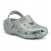 Coqui Big Frog Printed Detské sandály 8114 Khaki grey glitter 26/27
