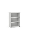 Policová skriňa BASIC, otvorená, 80x40x111,7cm, biela