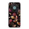 Lesklý kryt na mobil Honor Magic 8 Lite - Mobiwear Glossy G171G, zlatavé lístky a květy (Prémiové lesklé pouzdro, obal, kryt Mobiwear Glossy na mobil Honor Magic 8 Lite 5G s motivem)