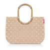 Reisenthel Módna taška Reisenthel Loopshopper L frame metallic dots coffee