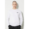 Tričko s dlhým rukávom The North Face M L/S Simple Dome Tee pánske, biela farba, jednofarebné, NF0A87QNFN41