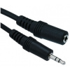 Audio kábel 3,5 mm jack na 3,5 mm jack samica dĺžka 2,6 m