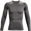 Under Armour HeatGear Armour Comp Long Sleeve M - carbon heather/black - Sivý