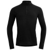 tričko DEVOLD DUO ACTIVE MERINO 205 ZIP NECK Man Black L
