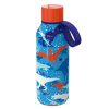 Quokka Kids Solid, Nerezová fľaša / termoska s pútkom Dinosaur, 330ml, 40141