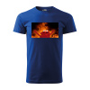 Sablio Tričko s potlačou Fire puppet - modré 3XL
