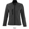 SOL'S | Roxy, Dámska 3-vrst. softshell. bunda, sivá ch., L