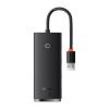 Rozbočovač Baseus Lite 4v1 USB na 4x USB 3.0, 25 cm (čierny)