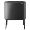 Brabantia BO Touch Bin 11+23L tmavo šedá