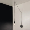 Eco-Light Závesná lampa Habitat decentrálna, 1-pl., čierna - I-HABITAT-PL1 NER