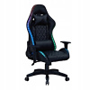 HERNÉ KRESLO PRE HRÁČOV, OTOČNÉ, ERGONOMICKÉ, RGB
