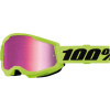 Okuliare 100 PERCENT Strata 2 Junior Neon Yellow ružové zrkadlové sklíčko