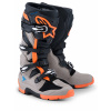 Boty TECH 7 ENDURO, ALPINESTARS (černá/tmavě šedá/oranžová fluo, vel. 39)