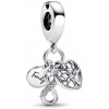 PANDORA Moments 792201C01 Trojitý visiaci Rodina a symbol nekonečna (Ag 925/1000, 2,7 g)