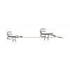 Rage Strike Point Double Stinger: 18cm and 7cm / 1 and 2 hooks / 18kg/40lb wire x 2