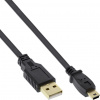 InLine 4043718178681 USB kábel USB 2.0 3 m USB A Mini-USB B Čierna (31830F)