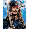 Zuty Diamantové maľovanie JACK SPARROW II 40x50 cm vypnuté plátno na rám