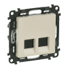 CB Elektro Zásuvka dátová 2xRJ45 Cat.5e UTP béžová Valena Life (Legrand)
