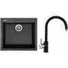 Set Sinks G9530 (dřez Cube 560 Granblack 30 + baterie Vitalia Granblack 30)