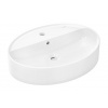 Hansgrohe Xuniva D - Umývadlo na dosku, 60x45 cm, s prepadom, otvor na batériu, biela 60170450