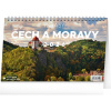 NOTIQUE Stolový kalendár Krásy Čech a Moravy CZ 2026, 23,1 x 14,5 cm