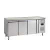 TEFCOLD Chladiaci stôl so zadným lemom | GC 73 | 3 dvere GN1/1