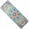 Yate Yoga mat prírodná guma ružovo/modrá, 1 mm
