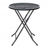 ROJAPLAST ZWMT-60F Stôl záhradný ø 60 cm, skladací, čierny ROJAPLAST 609/14