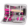 Strend Pro 239693 Sada nářadí pro ženy LADIES PINK SET11, 39 dílů, růžová, v sáčku