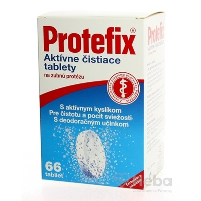 Protefix Aktívne čistiace tablety na zubnú protézu tbl eff 1x66 ks