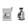 Ascaso Steel DUO PID PLUS, Inox&Wood + Eureka Mignon Zero 65 All Purpose, CR white