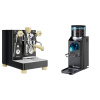 Lelit Bianca PL162T V3, black + Rancilio Rocky Doserless, black