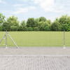 VidaXL Plot z článkovej sieťoviny s 13 flanšovými stĺpikmi 0.6 x 25 m