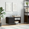 Skrinka na platne, čierna, 85x38x48 cm, drevotrieska
