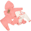 Z&Z Sada do pôrodnice 5D body polodupačky kabátik čiapočka rukavičky marhuľa