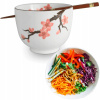 Miska na ramen Edo Japan Sakura s paličkami 13 cm