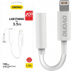 Dudao audio adapter headphone adapter Lightning to mini jack 3.5mm white (L16i white)